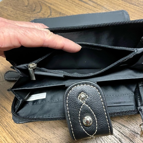 Black Faux Leather Wallet - Picture 10 of 10